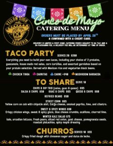 Cinco de Mayo Catering from Yellow Door!