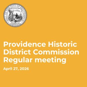 Providence Historic District Commission Regular meeting
