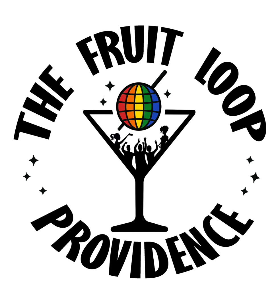 Colorful globe surrounded by silhouettes of people celebrating with raised hands.