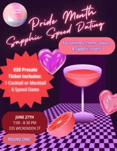 Sapphic Speed Dating — Small Format