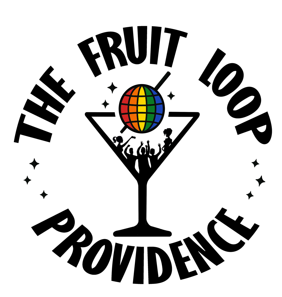 Colorful globe surrounded by silhouettes of people celebrating with raised arms.