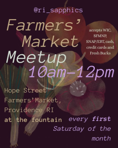 RI Sapphics Farmers Market Meetup