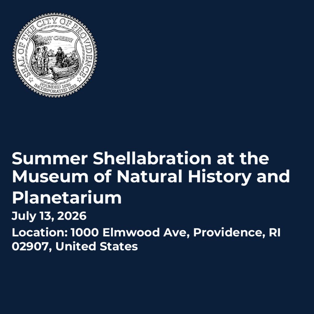 Event details for Summer Shellabration at the Museum of Natural History and Planetarium on July 13, 2026.