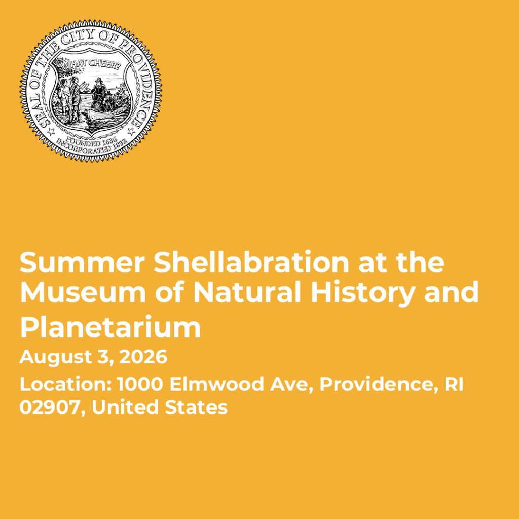 Event details for Summer Shellabration at the Museum of Natural History and Planetarium on August 3, 2026.