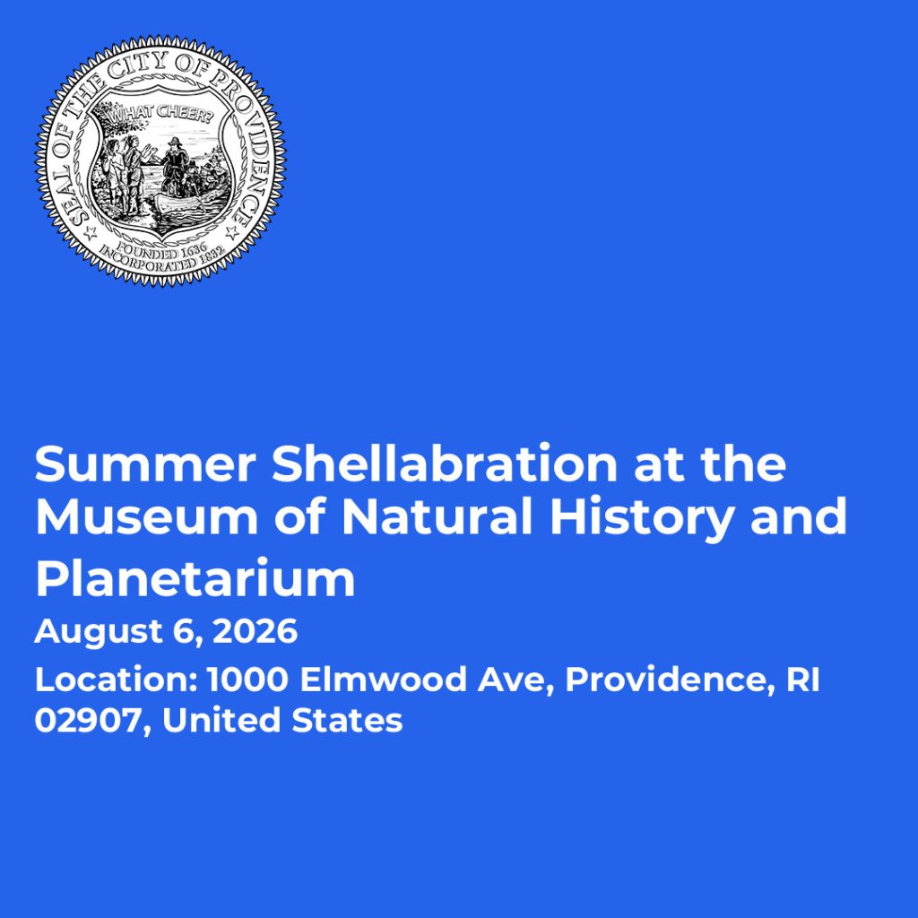 Event details for Summer Shellabration at the Museum of Natural History and Planetarium, August 6, 2026.