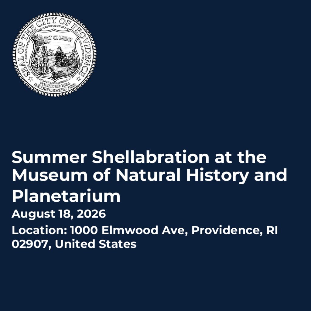 Event details for Summer Shellabration at the Museum of Natural History and Planetarium, August 18, 2026.