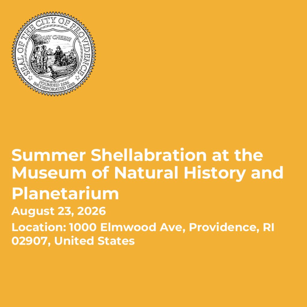 Event details for Summer Shellabration at the Museum of Natural History and Planetarium, August 23, 2026.