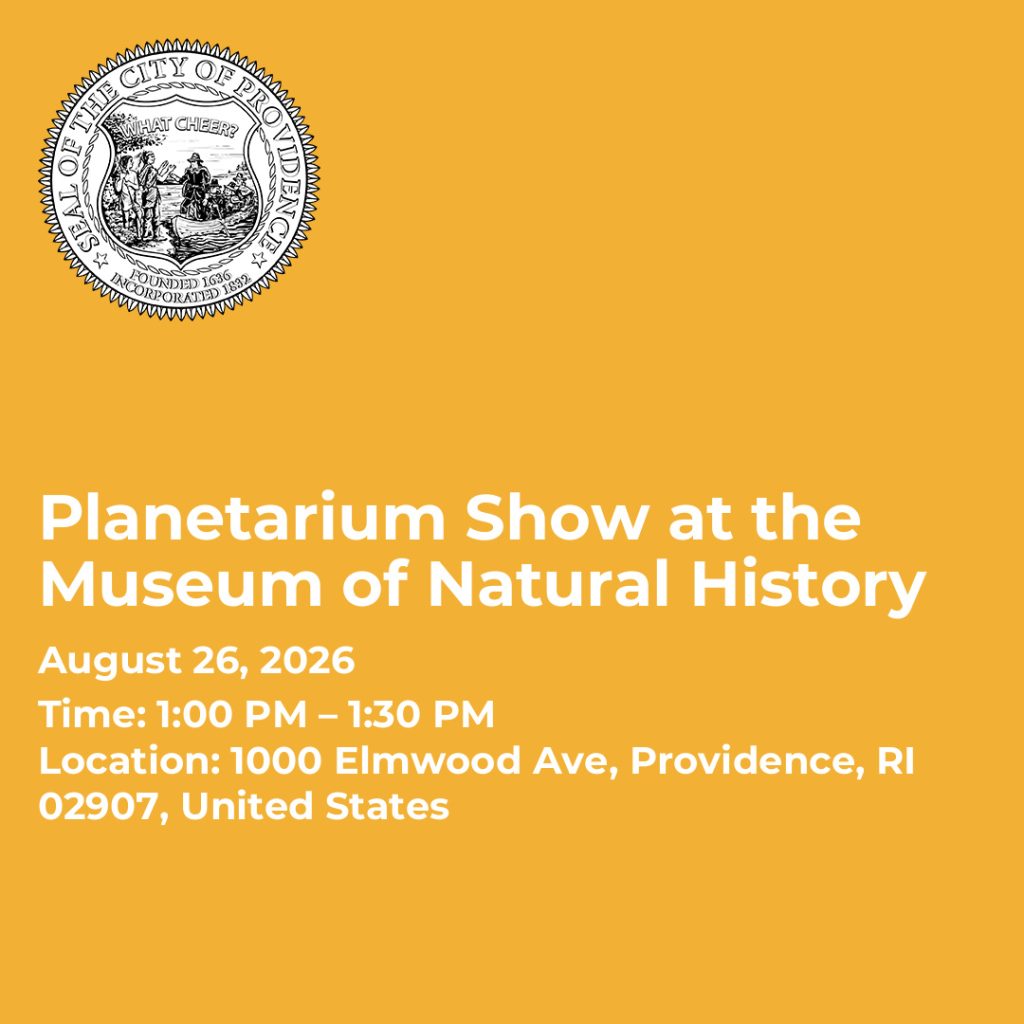 Event details for a planetarium show at the Museum of Natural History on August 26, 2026, from 1:00 PM to 1:30 PM.