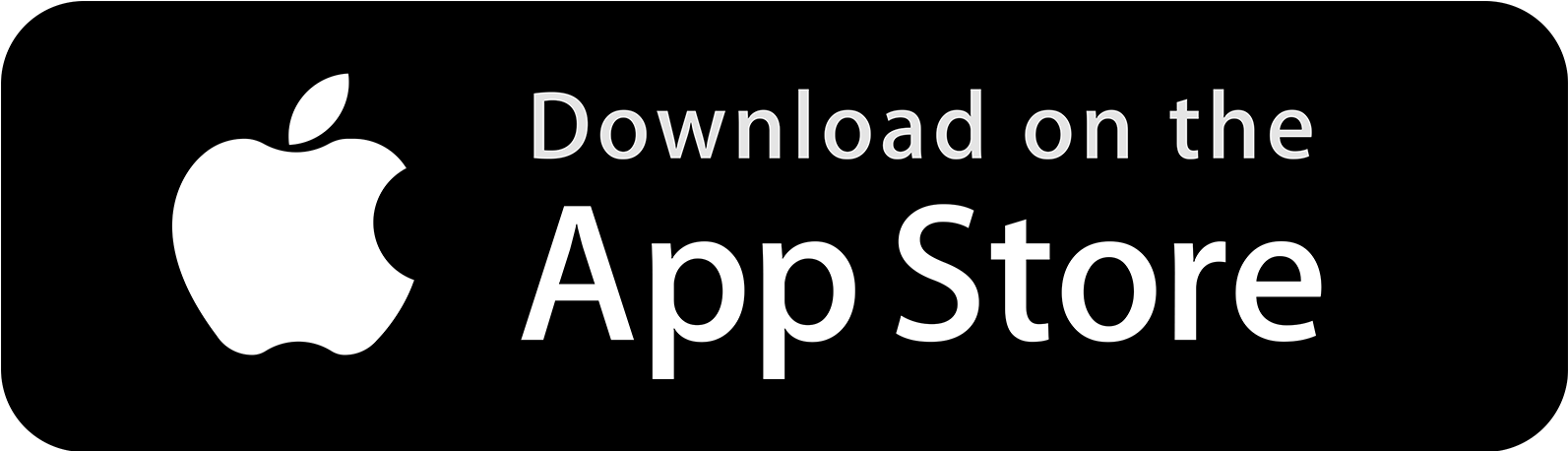 Apple logo with text encouraging download from the App Store.