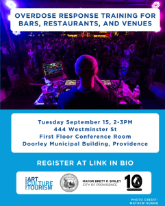 Overdose Response Training for Bars, Restaurants and Venues