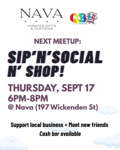 Sip ‘n’ Social ‘n’ Shop