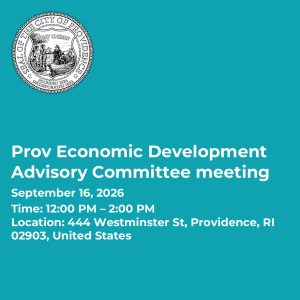 Prov Economic Development Advisory Committee meeting