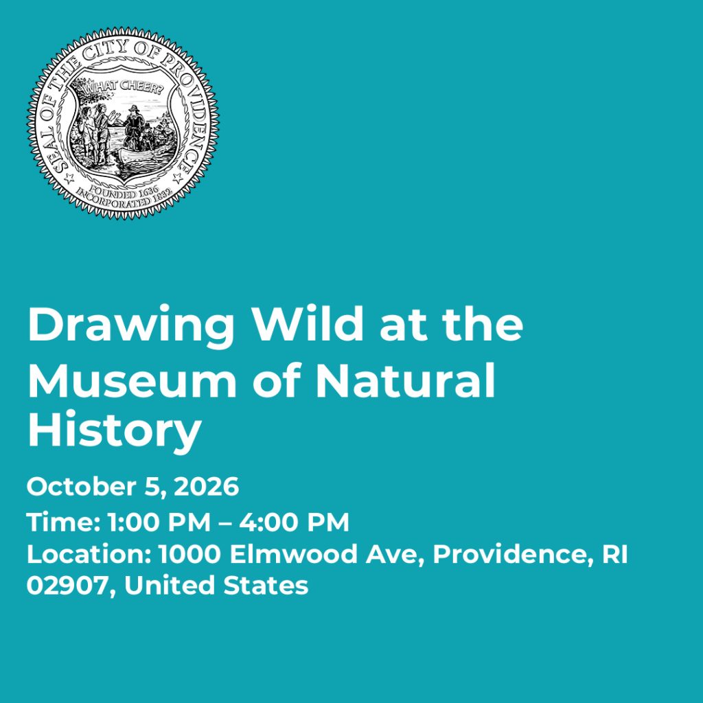 Event details for "Drawing Wild" at the Museum of Natural History, October 5, 2026, 1:00 PM - 4:00 PM.