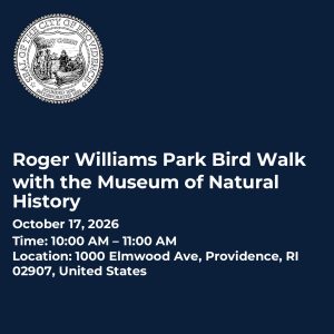Roger Williams Park Bird Walk with the Museum of Natural History