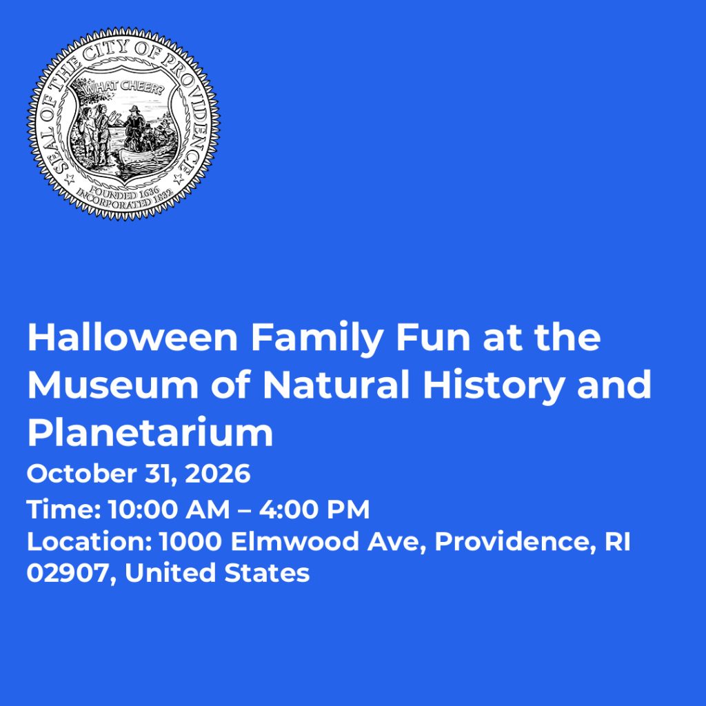 Event details for Halloween Family Fun at the Museum of Natural History and Planetarium on October 31, 2026.
