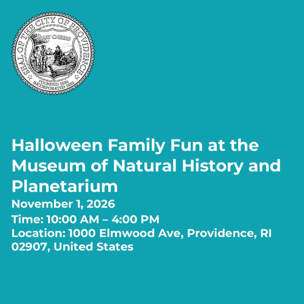 Event details for Halloween Family Fun at the Museum of Natural History and Planetarium on November 1, 2026.